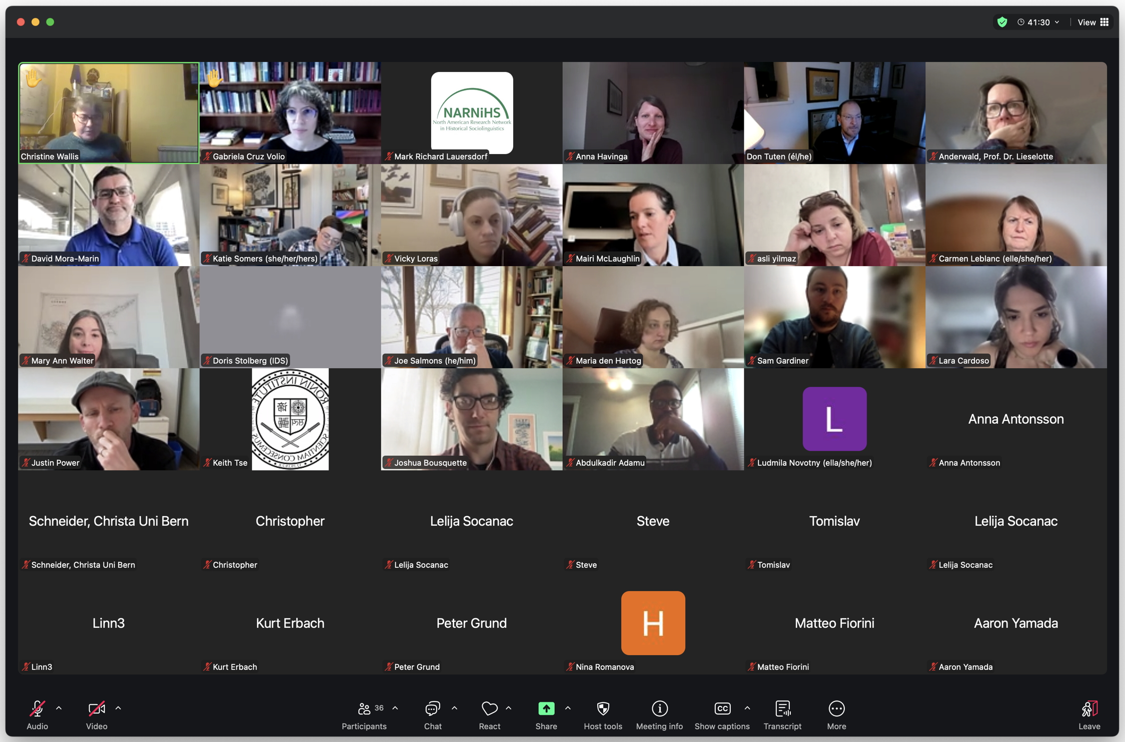 Reading with NARNiHS – Inaugural Session